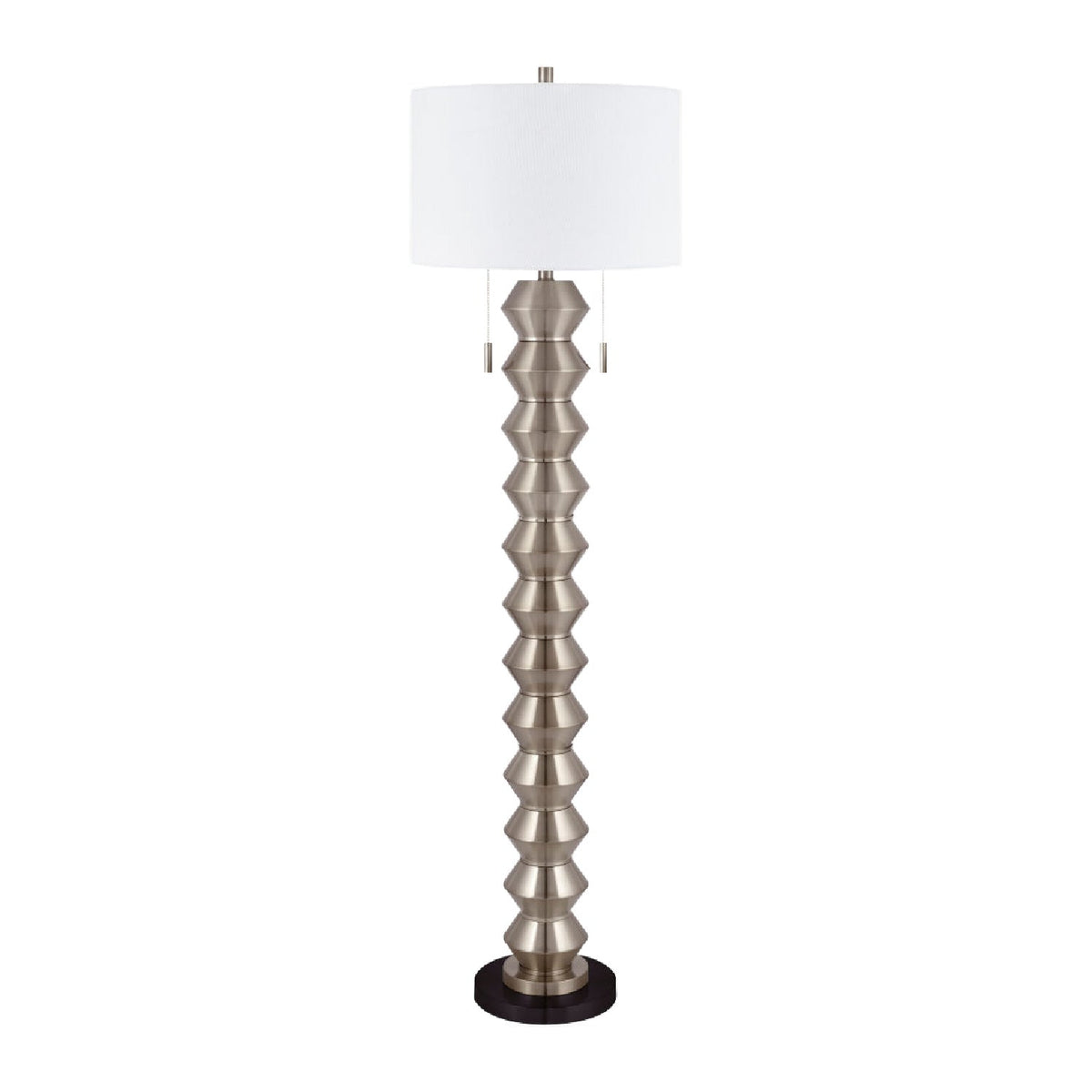 Modern European furniture - Plated Metallic Linen Floor Lamp - www.oroa.com