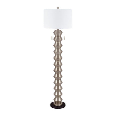 Modern European furniture - Plated Metallic Linen Floor Lamp - www.oroa.com