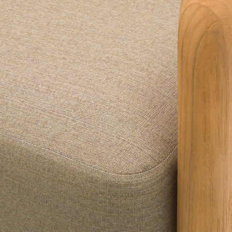 Modern European furniture - Cushioned Teak Outdoor Swivel Chair - www.oroa.com