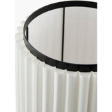 Modern European furniture - White Fluted Linen Table Lamp - www.oroa.com