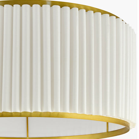 Modern European furniture - White Fluted Linen Floor Lamp - www.oroa.com