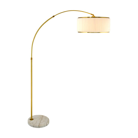 Modern European furniture - White Fluted Linen Floor Lamp - www.oroa.com