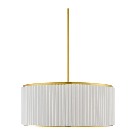 Modern European furniture - White Fluted 2-Light Chandelier - www.oroa.com
