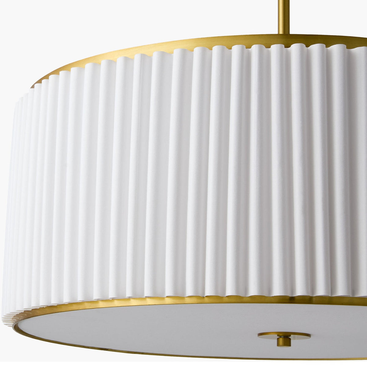 Modern European furniture - White Fluted 2-Light Chandelier - www.oroa.com