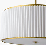 Modern European furniture - White Fluted 2-Light Chandelier - www.oroa.com