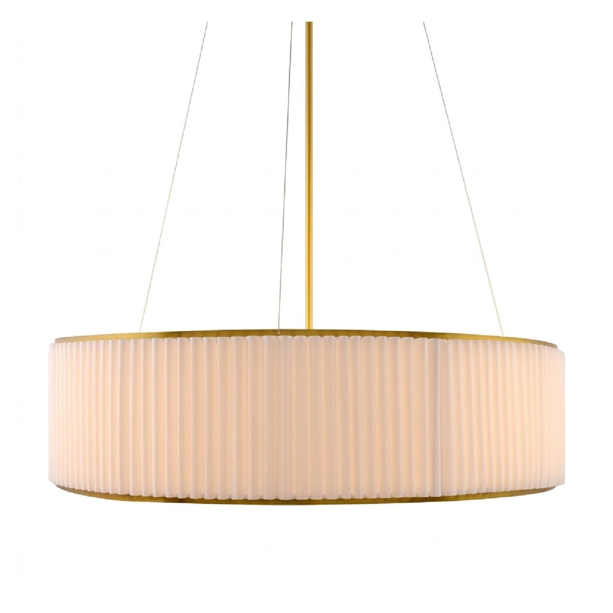 Modern European furniture - White Fluted 2-Light Chandelier - www.oroa.com