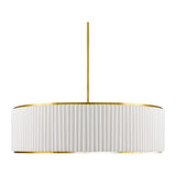 Modern European furniture - White Fluted 2-Light Chandelier - www.oroa.com