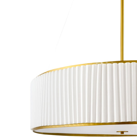 Modern European furniture - White Fluted 2-Light Chandelier - www.oroa.com
