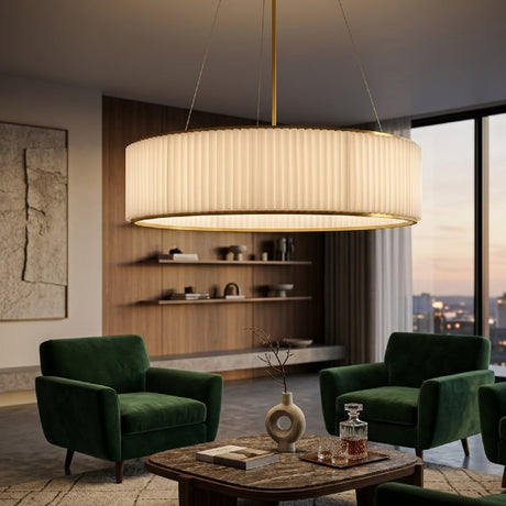 Modern European furniture - White Fluted 2-Light Chandelier - www.oroa.com