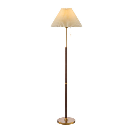 Modern European furniture - Pleated White Linen Floor Lamp - www.oroa.com
