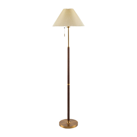 Modern European furniture - Pleated White Linen Floor Lamp - www.oroa.com