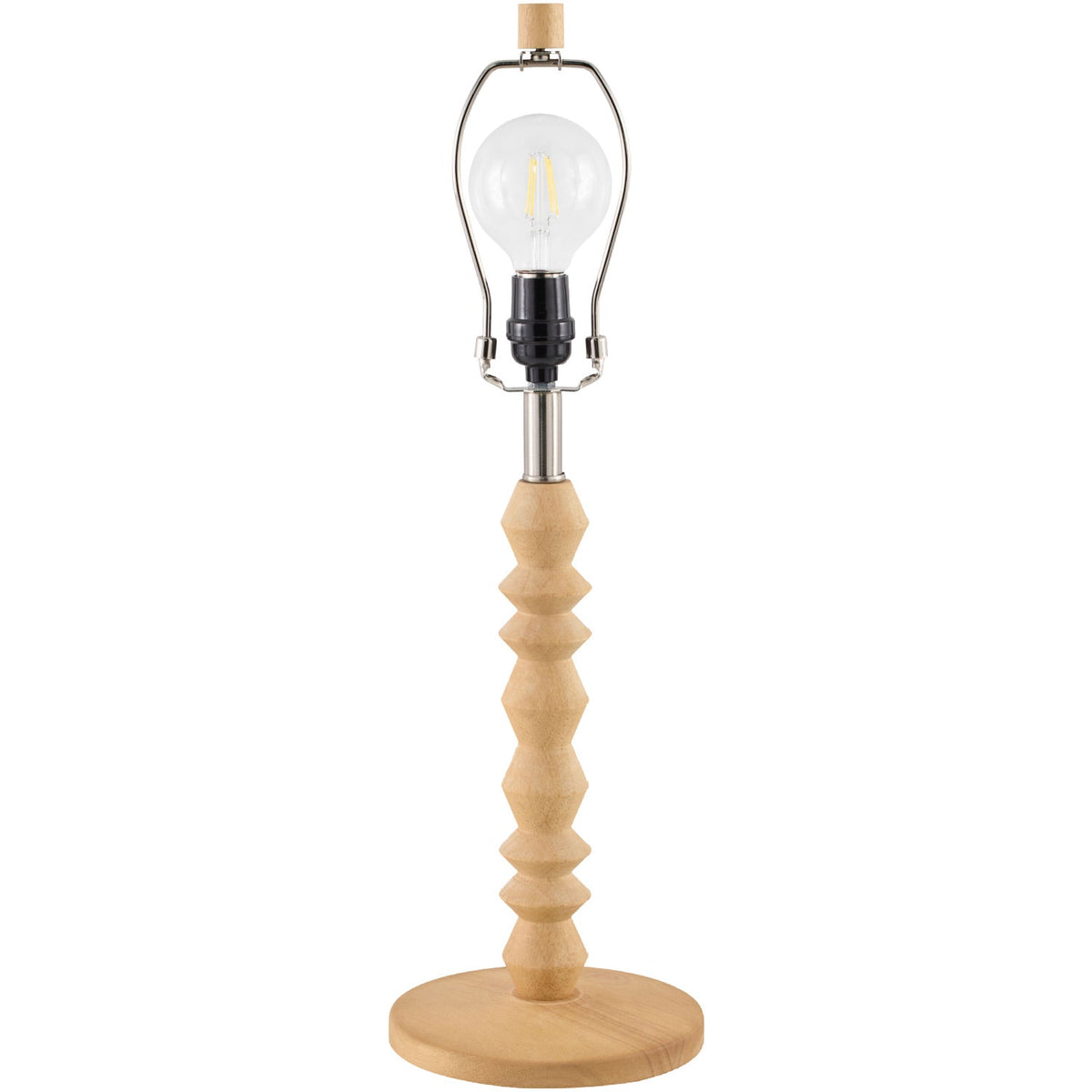 Modern European furniture - Wood Veneer Linen Table Lamp - www.oroa.com