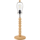 Modern European furniture - Wood Veneer Linen Table Lamp - www.oroa.com