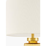 Modern European furniture - Yellow Glass Accent Table Lamp - www.oroa.com