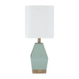Modern European furniture - Blue Faceted Accent Table Lamp - www.oroa.com