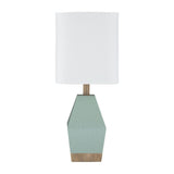 Modern European furniture - Blue Faceted Accent Table Lamp - www.oroa.com