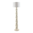 Modern European furniture - Cream Spiral Accent Floor Lamp - www.oroa.com