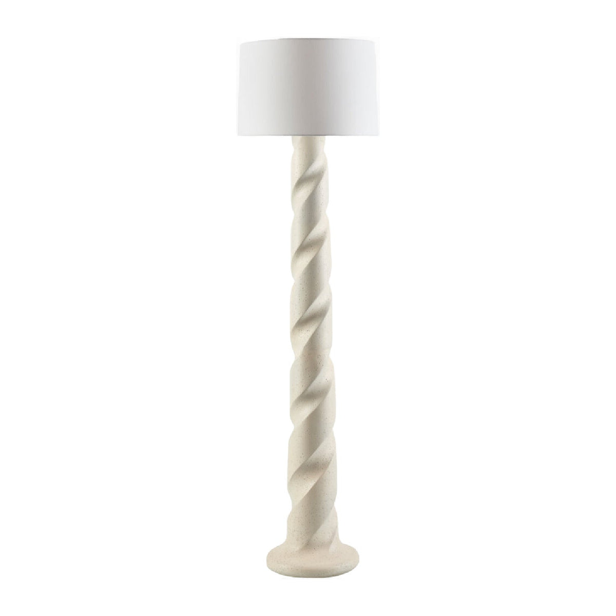 Modern European furniture - Cream Spiral Accent Floor Lamp - www.oroa.com