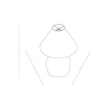 Modern European furniture - Linen Empire Shade Table Lamp - www.oroa.com