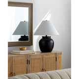 Modern European furniture - Linen Empire Shade Table Lamp - www.oroa.com