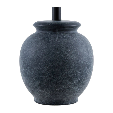 Modern European furniture - Antique Gray Ceramic Table Lamp - www.oroa.com