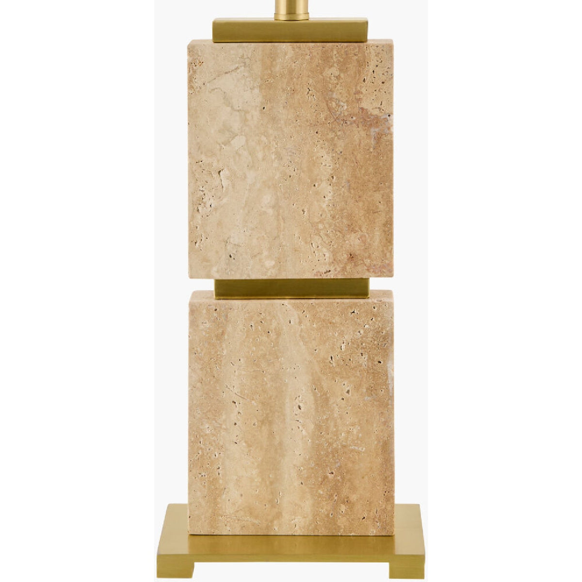 Modern European furniture - Natural Travertine Accent Table Lamp - www.oroa.com