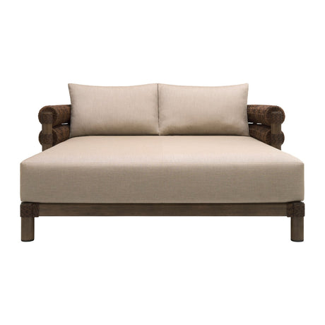 Modern European furniture - Cushioned Wicker Outdoor Daybed - www.oroa.com
