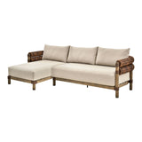 Modern European furniture - Cushioned Wicker Outdoor Left-Armed Chaise - www.oroa.com