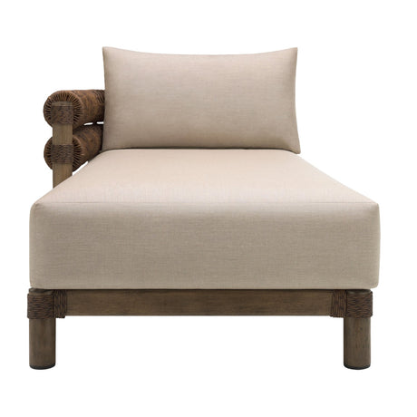 Cushioned Wicker Outdoor Left-Armed Chaise | Kuda Home Porta