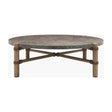 Modern European furniture - Brown Stone Round Outdoor Coffee Table - www.oroa.com