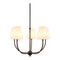Modern European furniture - White Cotton Shade Chandelier - www.oroa.com