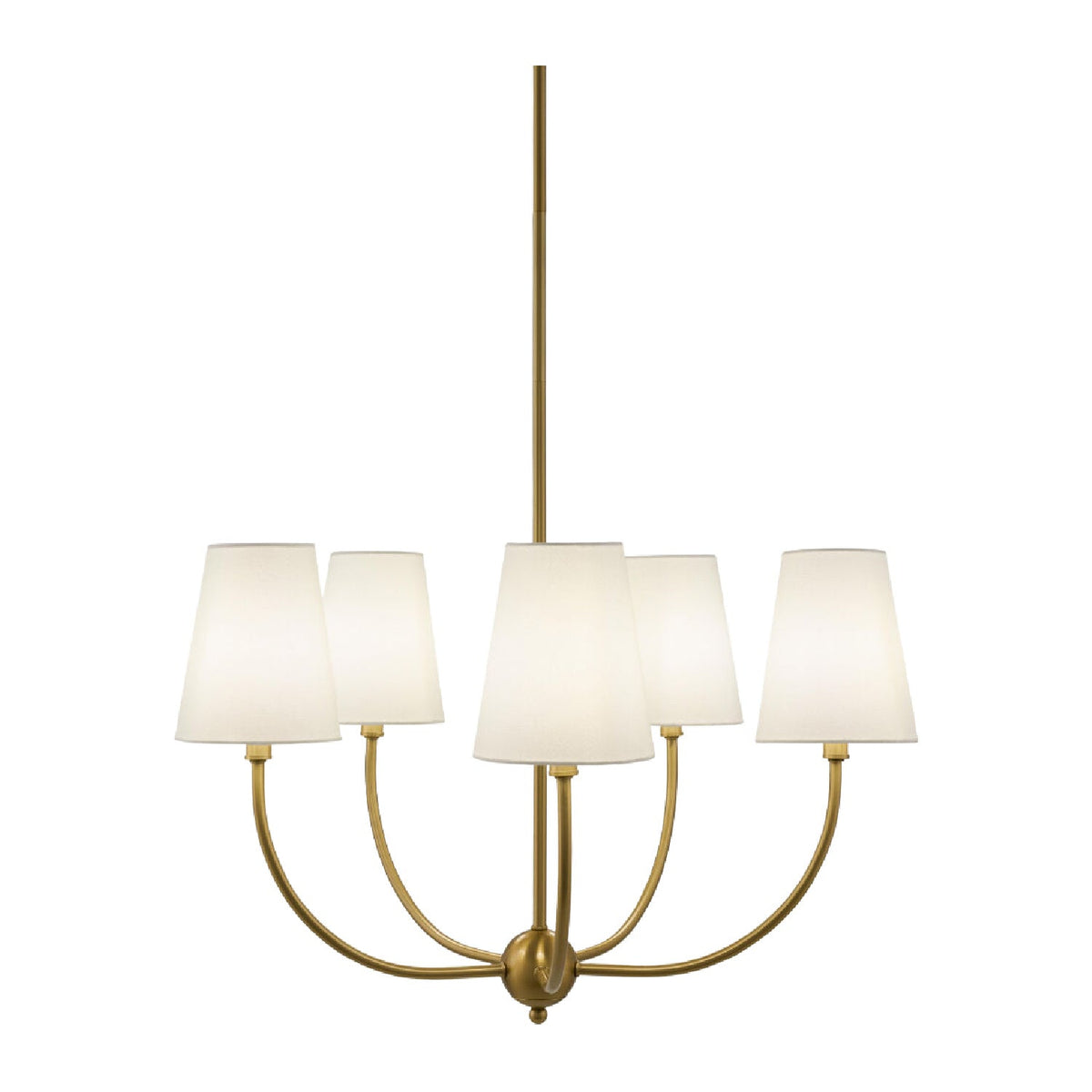 Modern European furniture - White Cotton Shade Chandelier - www.oroa.com