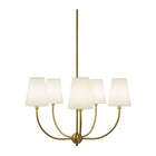 Modern European furniture - White Cotton Shade Chandelier - www.oroa.com