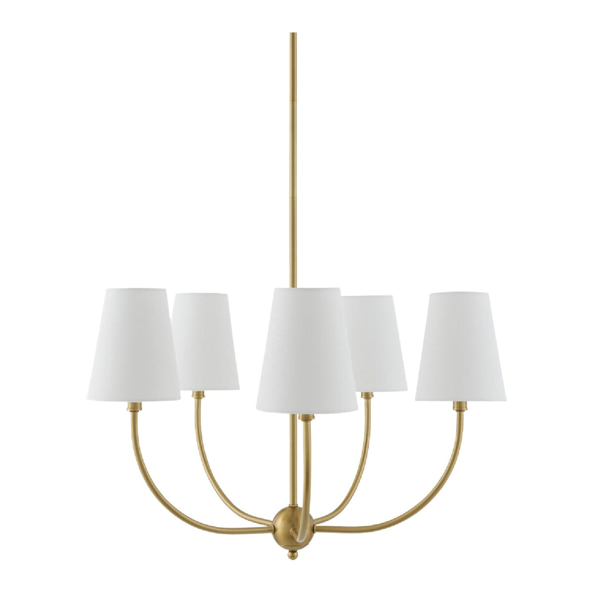 Modern European furniture - White Cotton Shade Chandelier - www.oroa.com