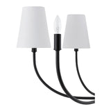 Modern European furniture - White Cotton Shade Chandelier - www.oroa.com