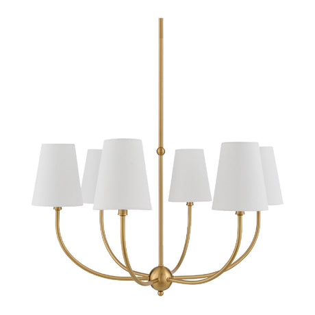 Modern European furniture - White Cotton Shade Chandelier - www.oroa.com