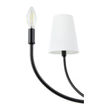 Modern European furniture - White Cotton Shade Chandelier - www.oroa.com