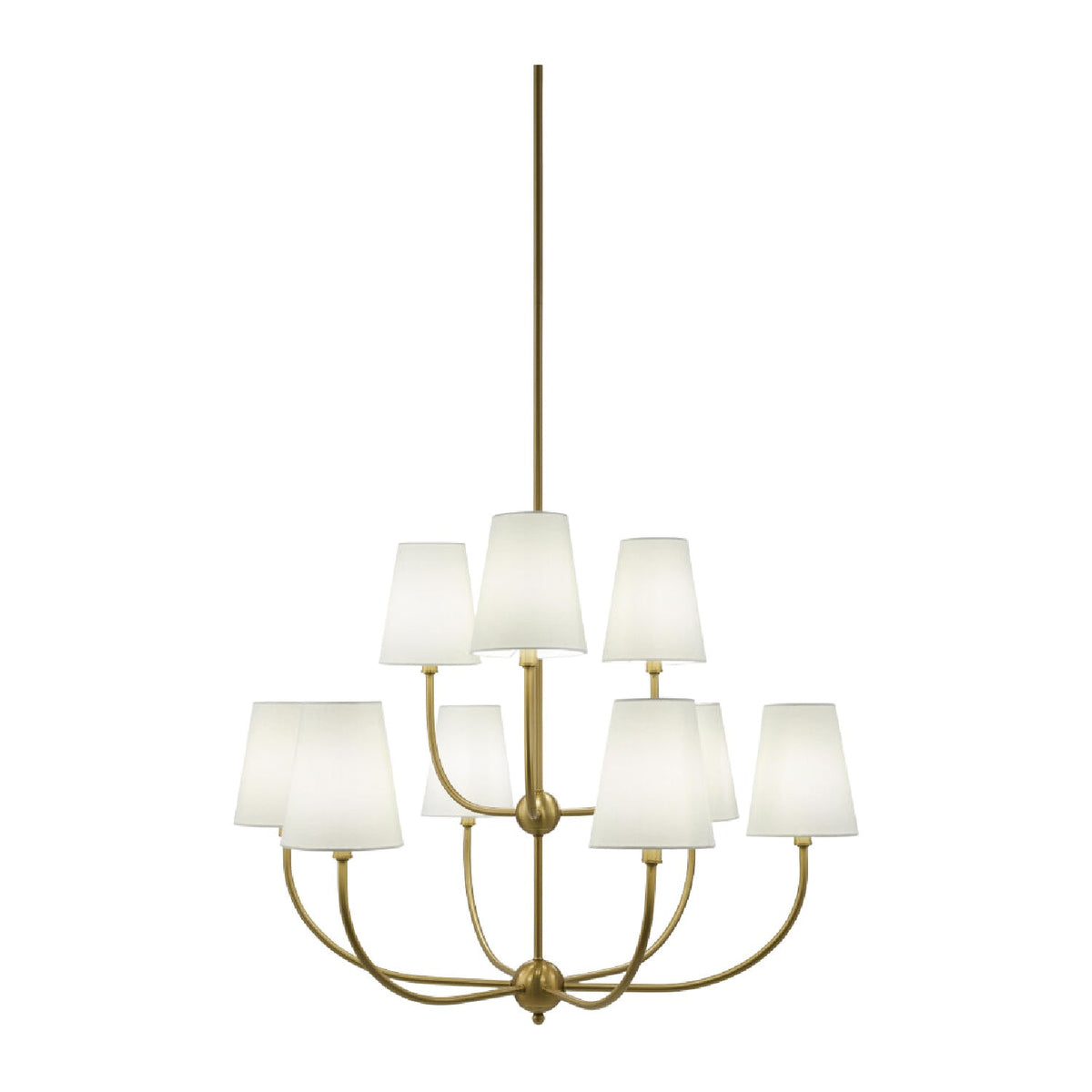 Modern European furniture - White Cotton Shade Chandelier - www.oroa.com