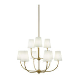 Modern European furniture - White Cotton Shade Chandelier - www.oroa.com