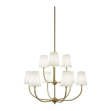Modern European furniture - White Cotton Shade Chandelier - www.oroa.com