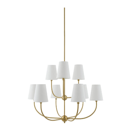 Modern European furniture - White Cotton Shade Chandelier - www.oroa.com