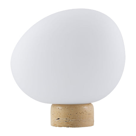 Modern European furniture - Travertine Base Table Lamp - www.oroa.com