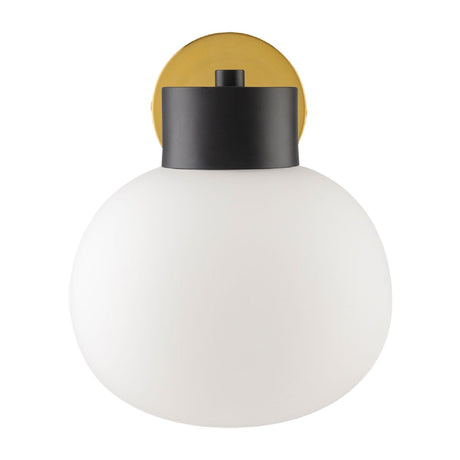 Modern European furniture - White Glass Sphere Wall Lamp - www.oroa.com