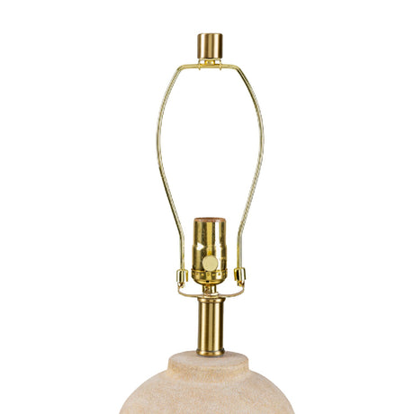 Modern European furniture - Beige Linen Ceramic Table Lamp - www.oroa.com