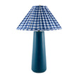 Modern European furniture - Blue Linen Accent Table Lamp - www.oroa.com