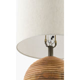 Modern European furniture - Natural Acacia Accent Table Lamp - www.oroa.com