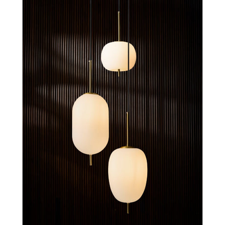 Modern European furniture - 3-Light White Glass Chandelier - www.oroa.com