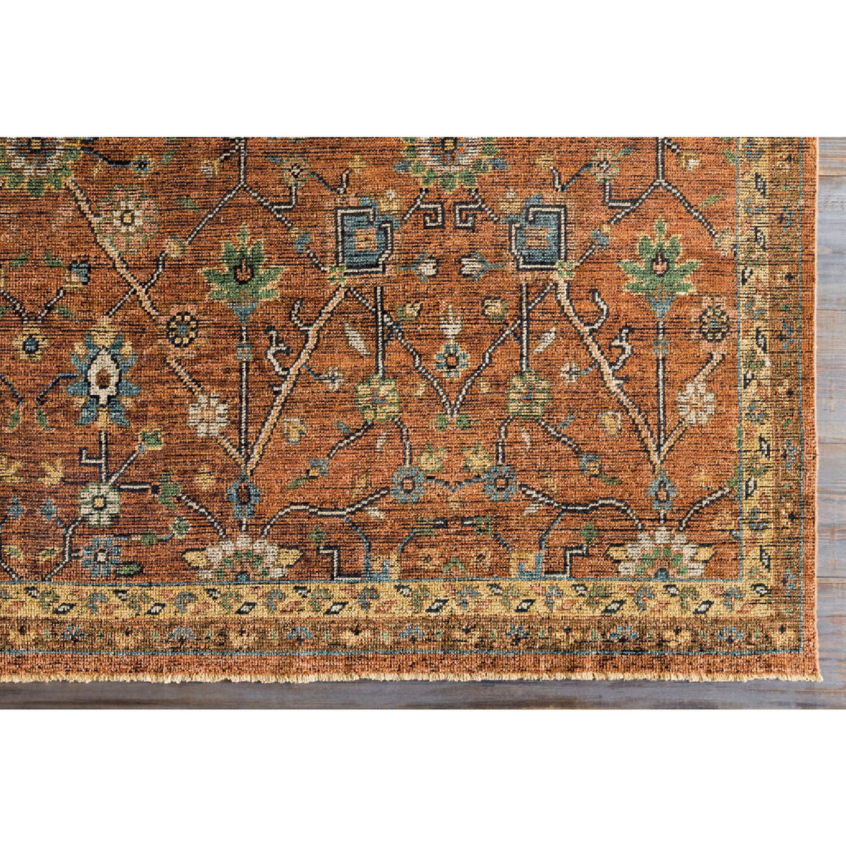 Modern furniture - Hand-Knotted Fringed Wool Carpet - www.oroa.com