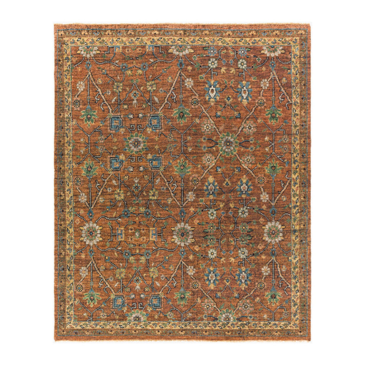 Modern furniture - Hand-Knotted Fringed Wool Carpet - www.oroa.com