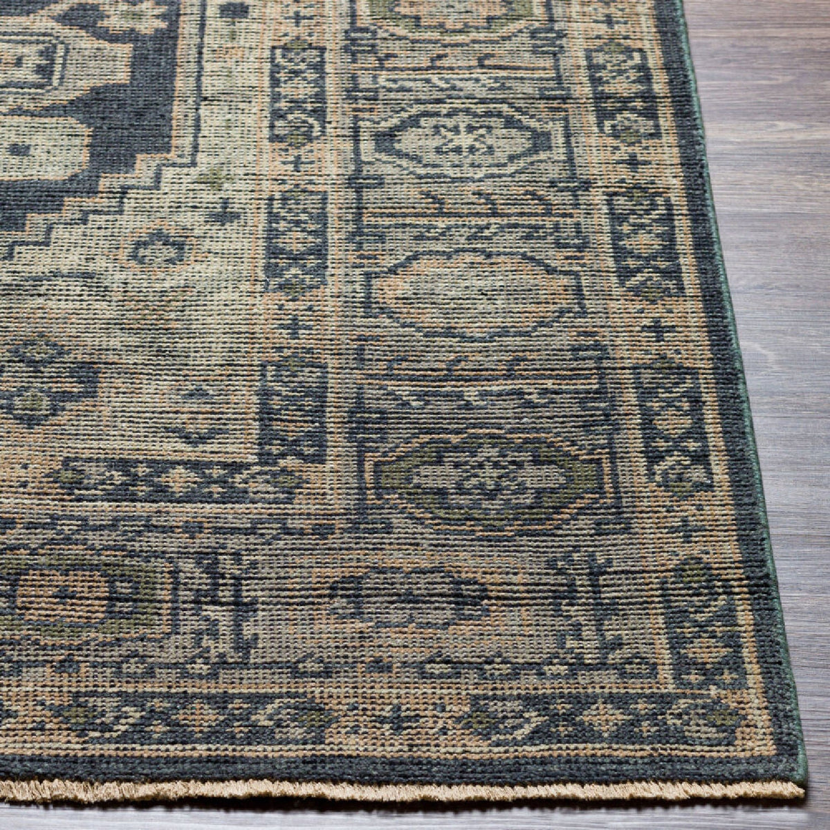 Modern furniture - Fringed Wool Printed Table Runner - www.oroa.com